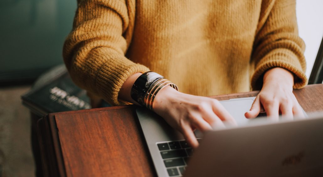 Person using a laptop | Matt Fox Coaching Person using a laptop