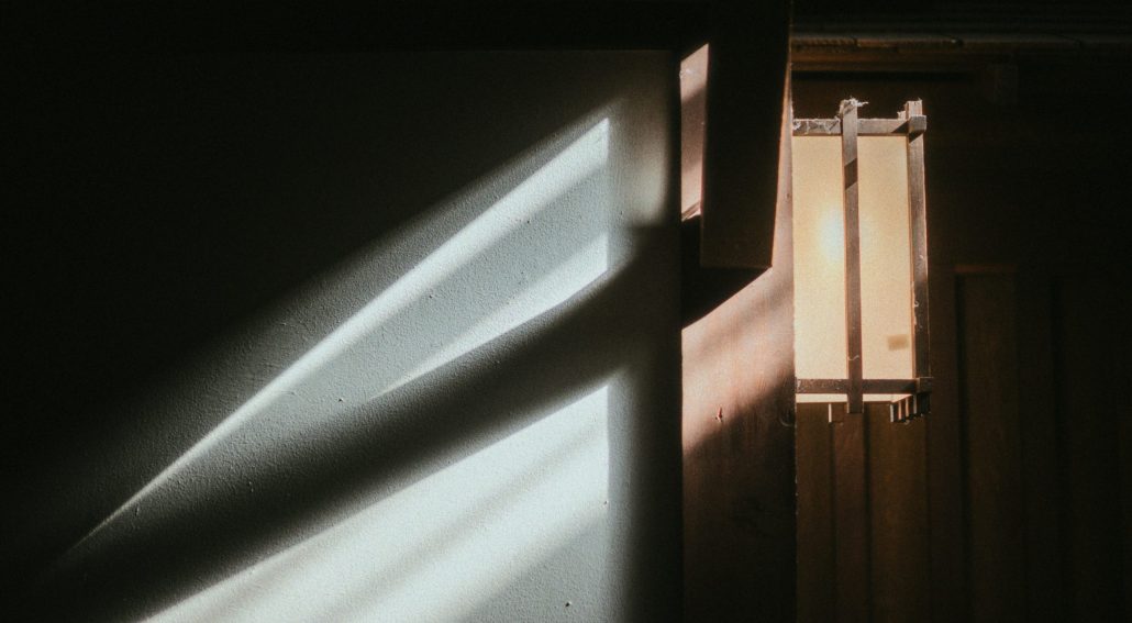 Soft sunlight streaming through a window